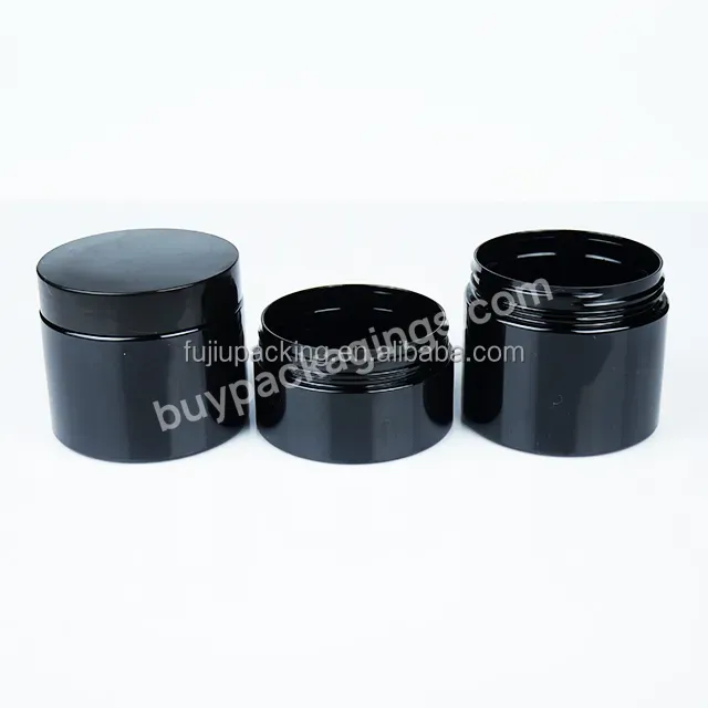 Factory Sales 80ml 120ml 150ml Black Pet Plastic Cosmetic Jars - Buy 250ml Cosmetic Jar,120ml Plastic Cream Jars,Black Plastic Jars.