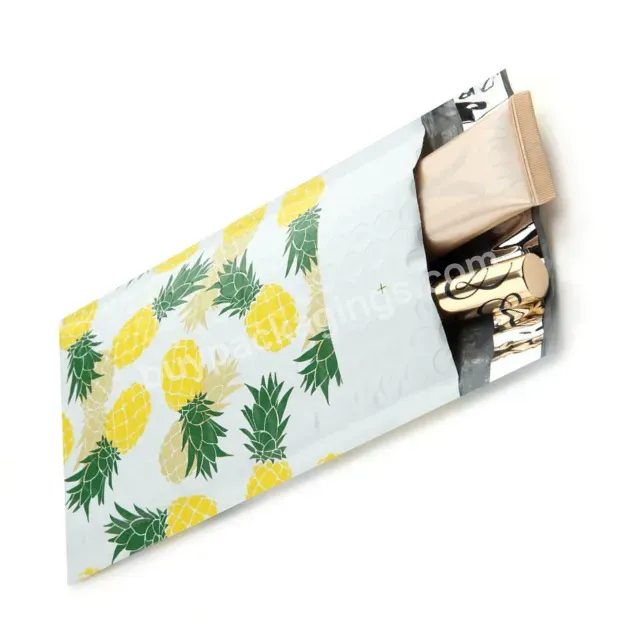 Factory Stock Wholesale Pineapple Mailer Poly Mailer Bags Fast Delivery Eco Pineapple Bubble Bags Shipping Postage Bag