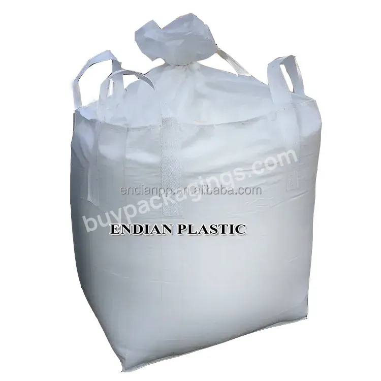 Factory Strong Pp 1000kg Fibc Big Bulk Bag 1 Ton Capacity Bags Super Sack