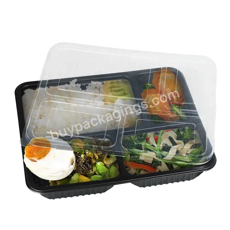 Factory Supplier Microwavable Disposable Fast Food Take Away Box 4 Compartment Plastic Food Container - Buy Microwavable Disposable 4 Compartment Plastic Food Container,Disposable Take Away Box,Disposable Fast Food Container.