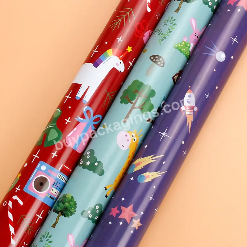 Factory Supply Gift Wrapping Paper Roll Sheet With Cartoon Pattern Printed - Buy Factory Supply Gift Wrapping Paper Roll Sheet,Factory Supply Gift Wrapping Paper Roll Sheet,Cartoon Pattern Printed.