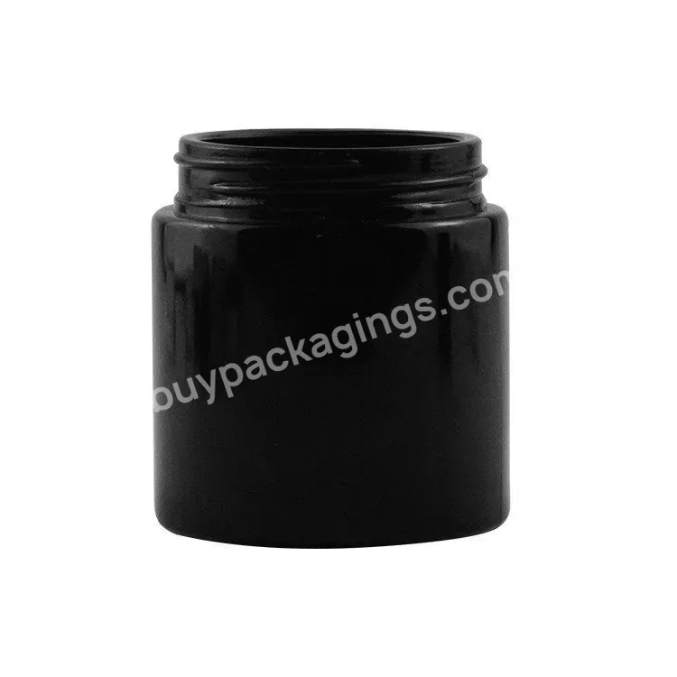 Factory Supply Matte Black Glass Jar 1oz 2oz 3oz 4oz 5oz 6oz 10oz 18oz Food Grade Disposable Glass Jar With Lid