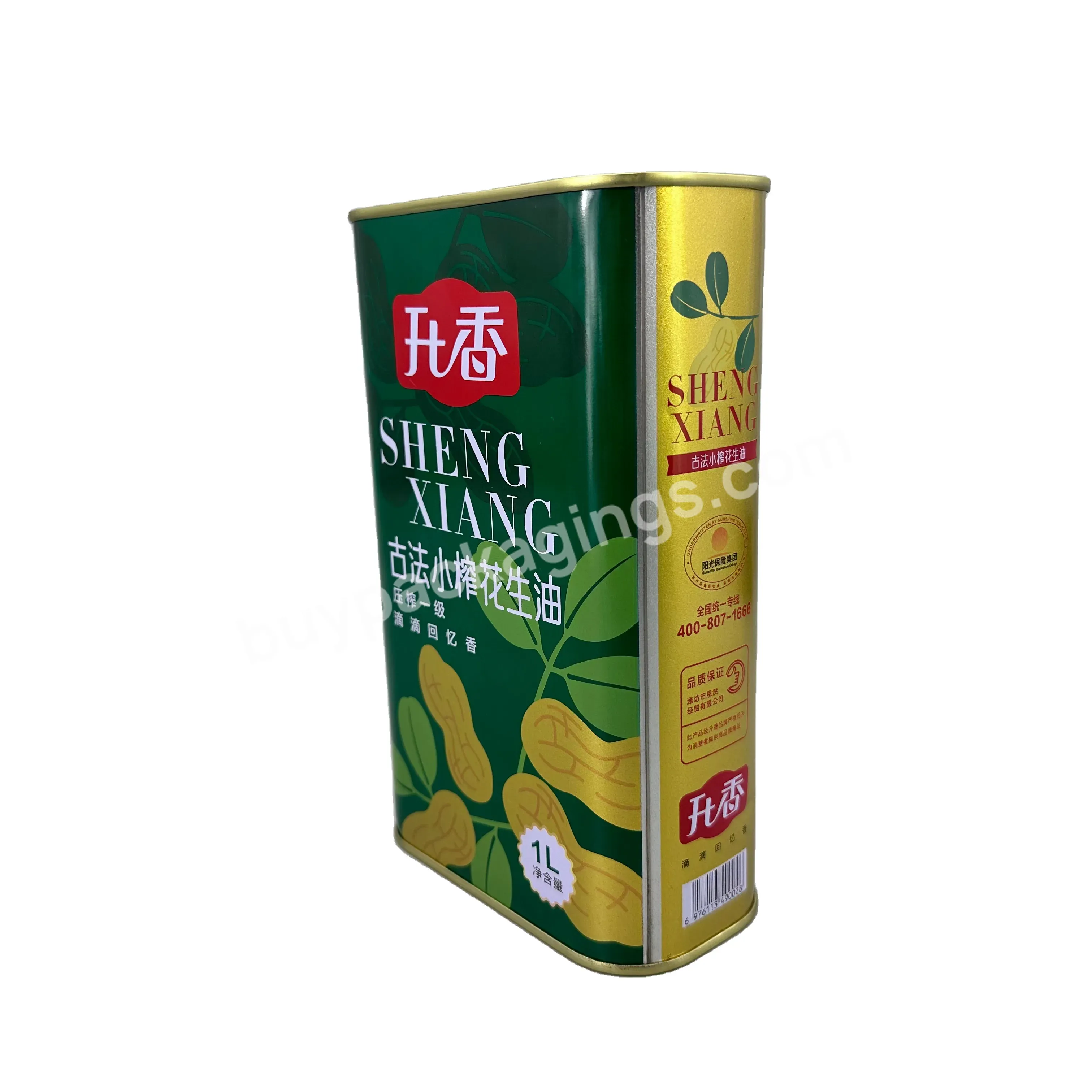 Factory Wholesale 1l Olive Oil F-style Tin Can High Quality Empty Tin Oil Packing Customized Metal Oil Tin Can With Plastic Lid - Buy 1l Olive Oil F-style Tin Can,High Quality Empty Tin Oil Packing,Customized Metal Oil Tin Can.