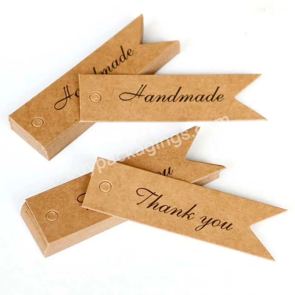 Factory Wholesale Custom Logo Gold Foil Dovetail Small Label Gift Listing Gift Paper Cards Thank You Hang Tag Hot Stamping Card