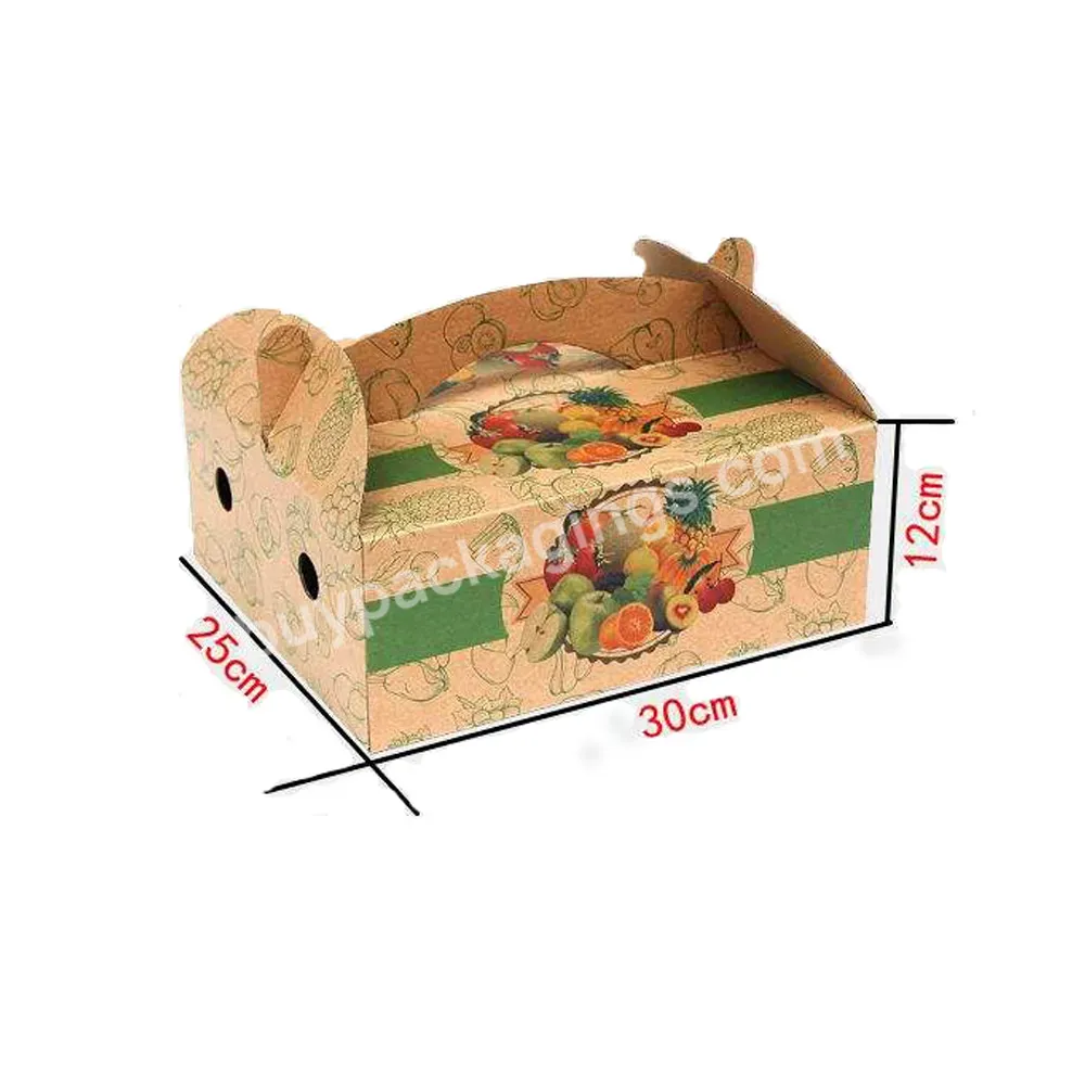 Factory Wholesale Custom Print Fruit Vegetable Corrugated Cardboard Box With Window - Buy Factory Wholesale Box,Fruit Vegetable Corrugated Cardboard Box With Window,Custom Print Paper Box.