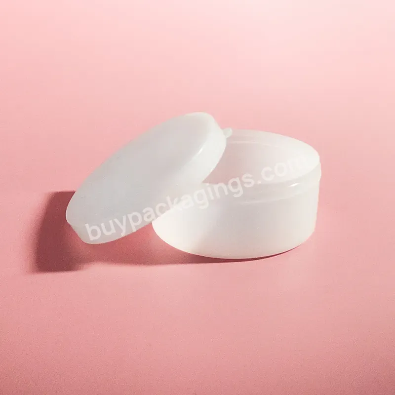 Factory Wholesale Custom Sample Size Empty Glossy Matte Black Dark Pet Cosmetic Eye Face Cream Jar For Travel