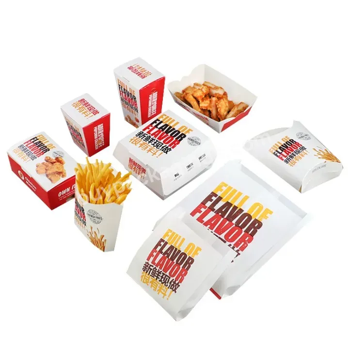 Factory Wholesale Customized Disposable Food Grade French Fries Chicken Nuggets Burger Paper Packaging Box - Buy Paper Packaging Box,Burger Paper Packaging Box,Chicken Nuggets Burger Paper Packaging Box.