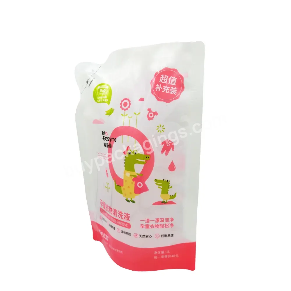 Factory Wholesale Customized Vertical Liquid Detergent Bag Detergent Powder Packaging Bag 1000ml - Buy Liquid Soap Packaging 1000ml Stand Up Plastic Bag,Stand Up Plastic Pouch,Detergent Packaging.