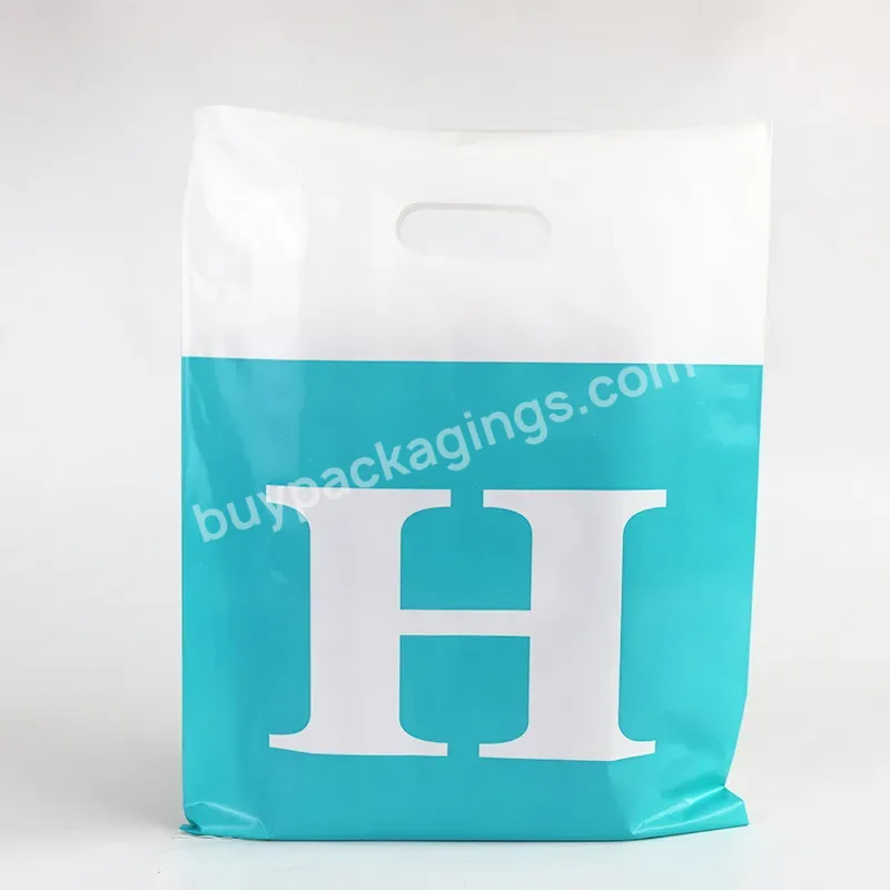 Factory Wholesale Environmental Protection Customized Printing Pe Die-cut Plastic Shopping Bag Handle Tote Bag - Buy Plastic Shopping Bag,Plastic Tote Bag,Die-cut Handbags.