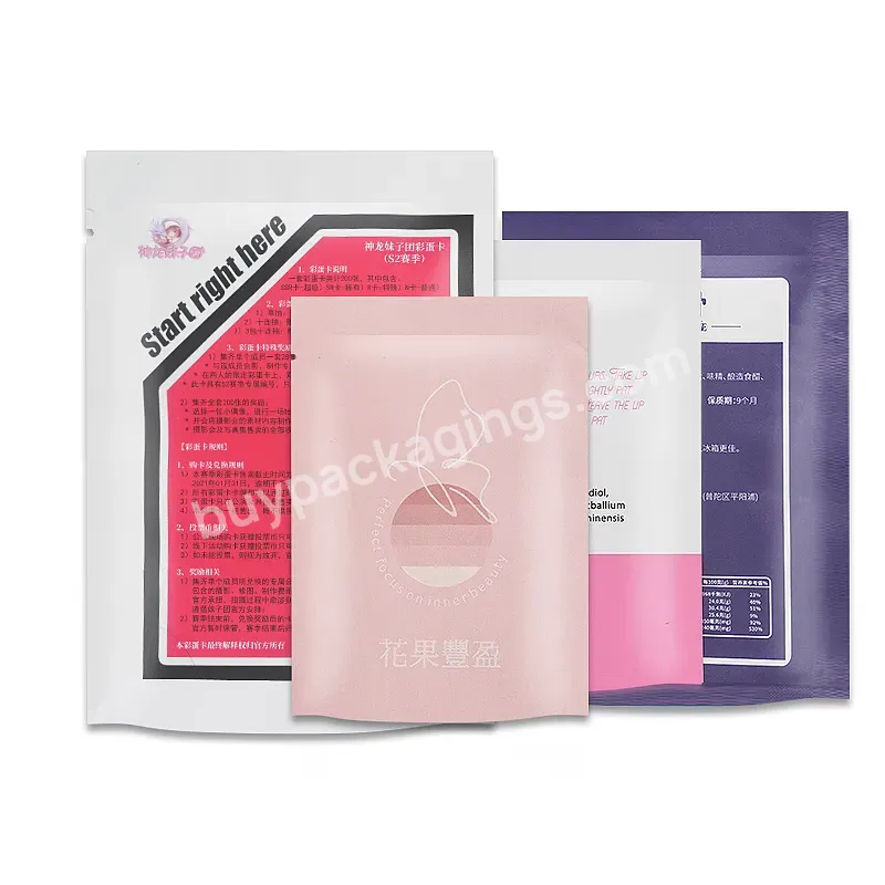 Factory Wholesale High Quality Three Sides Sealed Pouches Optional With Zipper - Buy Anti-odor Aluminum Foil Odor Bag,3 Side Seal Zip Bag Matte Print,Aluminum Laminated Foil Bag Food Packaging Bag.