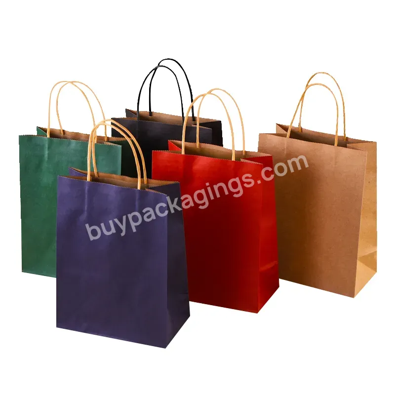 Factory Wholesale Paper Carry Bag Takeaway High Quality Color Kraft Paper Shopping Bag - Buy Paper Shopping Bag,Paper Carry Bag,Wholesale Paper Bag.
