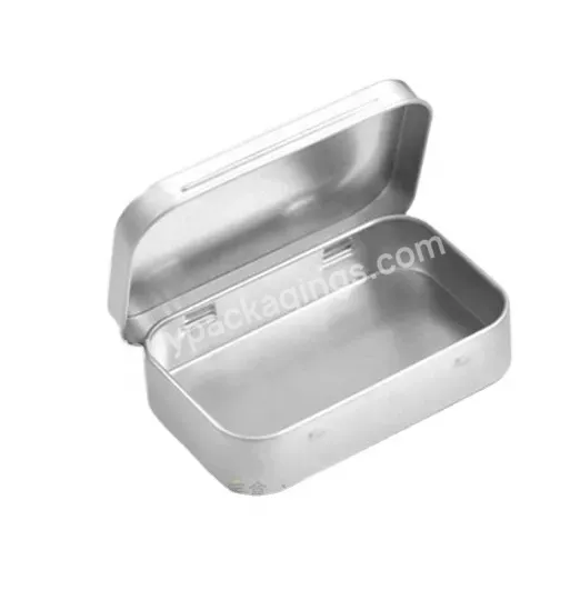 Factory Wholesale Satin Empty Silver Altoids Tin With Hinged Lid Empty Mint Tin Box With Hinged Cover 95x60x21 - Buy Wholesale Tin Case,Mint Tin Altoid,Small Tin Box Wholesale.