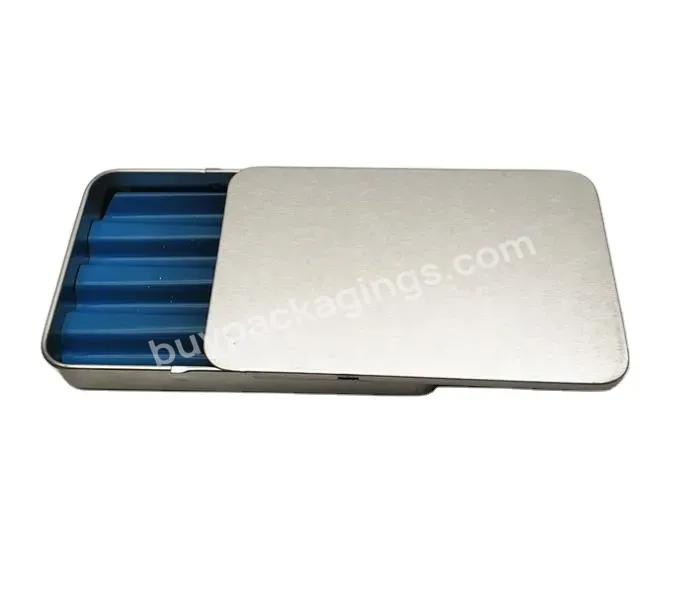 Factory Wholesale Slide Top Tin Case With Inner Tray - Buy Tin Box Sliding,Tin Case With Sliding Lid,Slide Metal Tin With Tray.