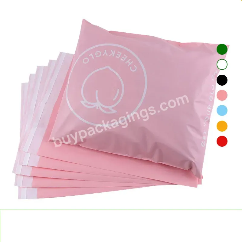 Factory Wholesale Small Business Custom Mailing Bags Plastic Packaging Pink Polymailer Waterproof Express Shipping Envelope