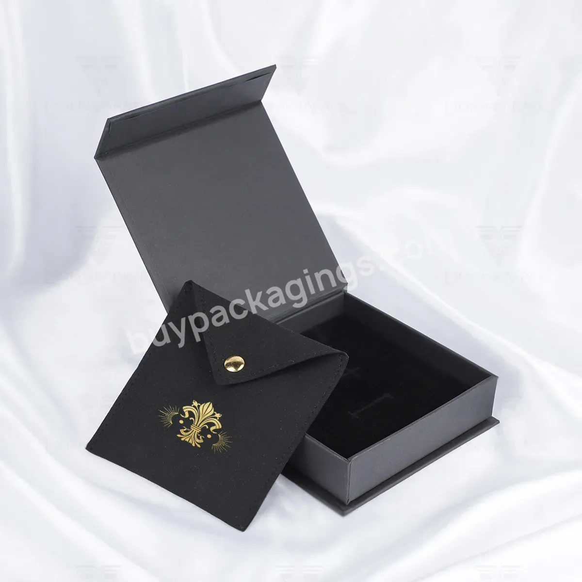 Factory Wholesale With Logo Organizer Jewellery Packaging Pendant Bracelet Ring Gift Black Set Velvet Jewelry Box - Buy Velvet Jewelry Box,Jewelry Boxes With Logo,Jewelry Box Organizer.