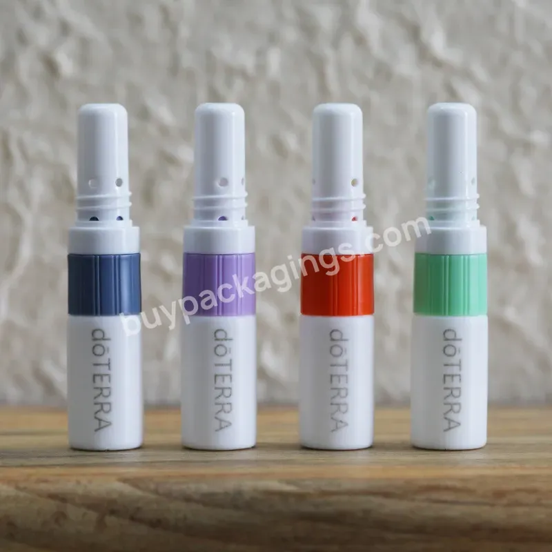 Fancy Bottles Aromatherapy Blank 2 In 1 Plastic Doterra Nasal Inhaler Roller Tubes Colorful Blank Nasal Sticks Containers - Buy Inhaler Tubes,Nasal Containers,Nasal Inhaler.
