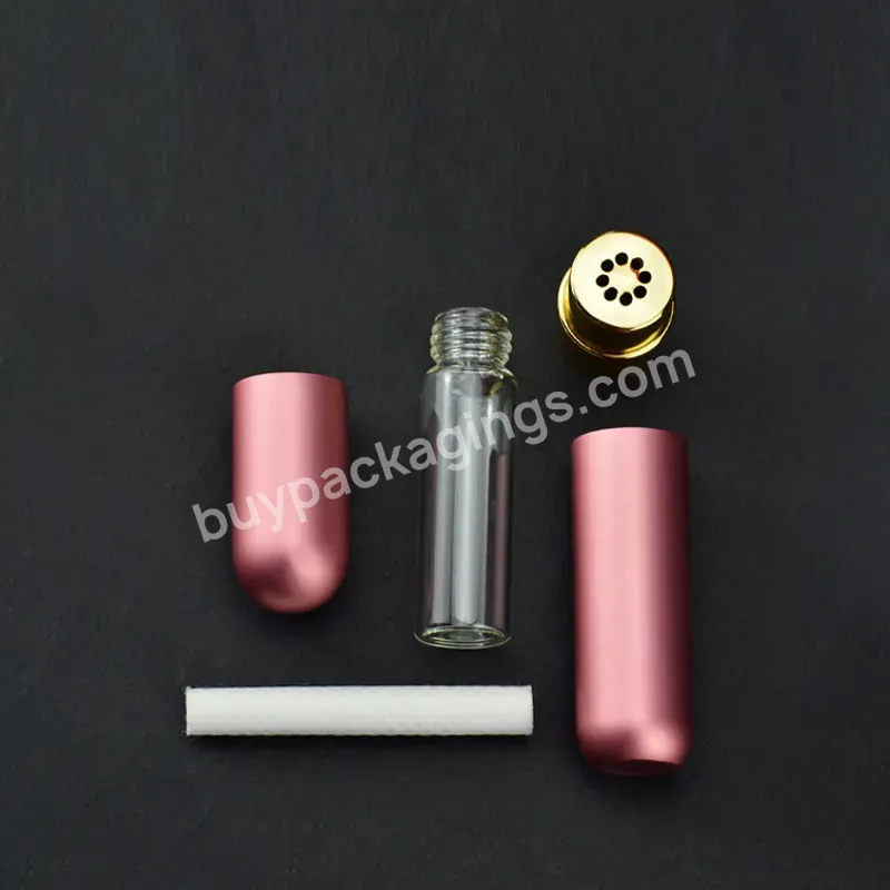 Fancy Bottles Aromatherapy Blank Aluminum Metal Nasal Inhaler Tubes Colorful Blank Nasal Sticks Containers - Buy Nasal Inhaler Tubes,Nasal Containers,Nasal Inhaler Sticks.