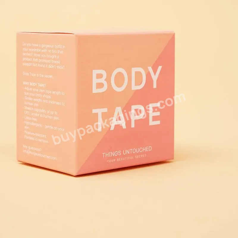 Fancy Chipboard Folding Cartons Push Up Tape Packaging Box Boob Tape Packaging Breast Lift Tape Box - Buy Breast Lift Tape Box,Chipboard Boxes,Boob Tape Gift Boxes.