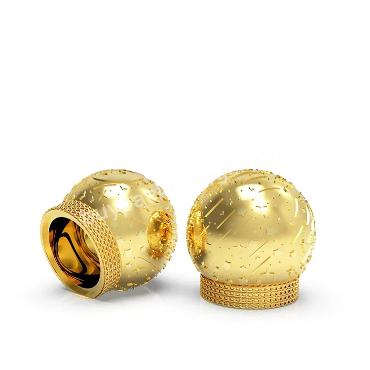 Fancy Zamac Perfume Cap Zinc Alloy Perfumes Lid Metal Gold Ball Cap - Buy Perfume Cap Lid,Zamac Gold Perfume Lid,Gold Round Caps.