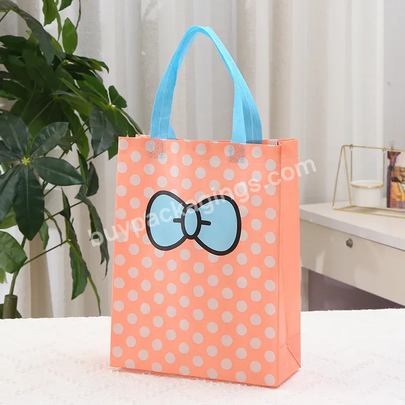 Fashion And Simple Non-woven Gift Packaging Small And Portable Clothing Shopping Non Woven Bag For Takeaway Packing