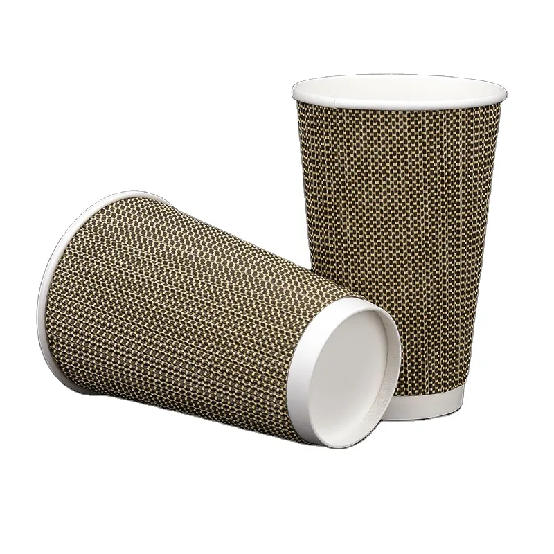 Fashion Custom paper cup biodegradable coffee paper cup fan paper coffee carton cup