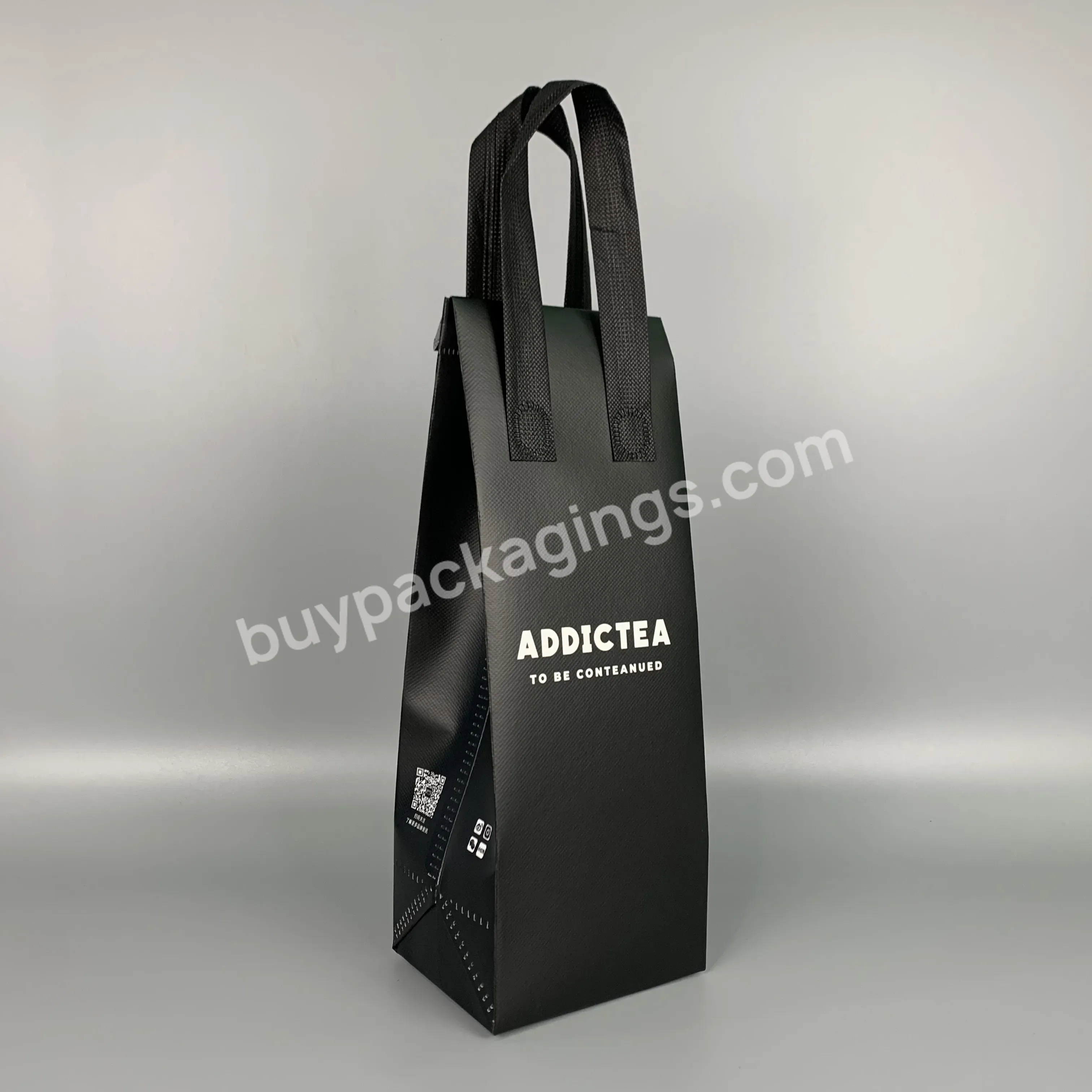 Fashion Style Reusable Recyclable Waterproof Oilproof Foldable Customized Rept Non Woven Cooler Bag