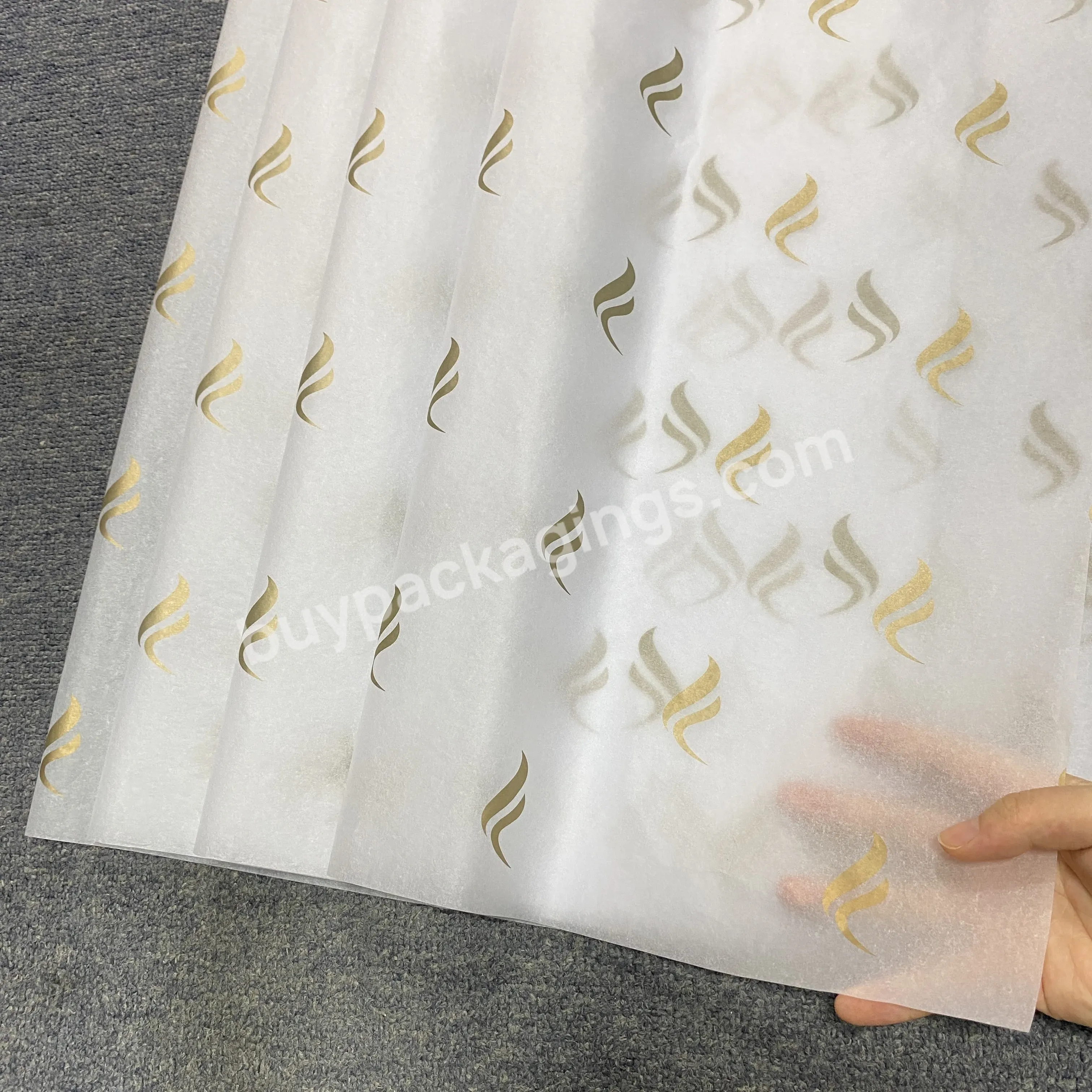 Fashionable Custom Printed Logo Tissue Wrapping Paper For Trending Products Packaging Clothes