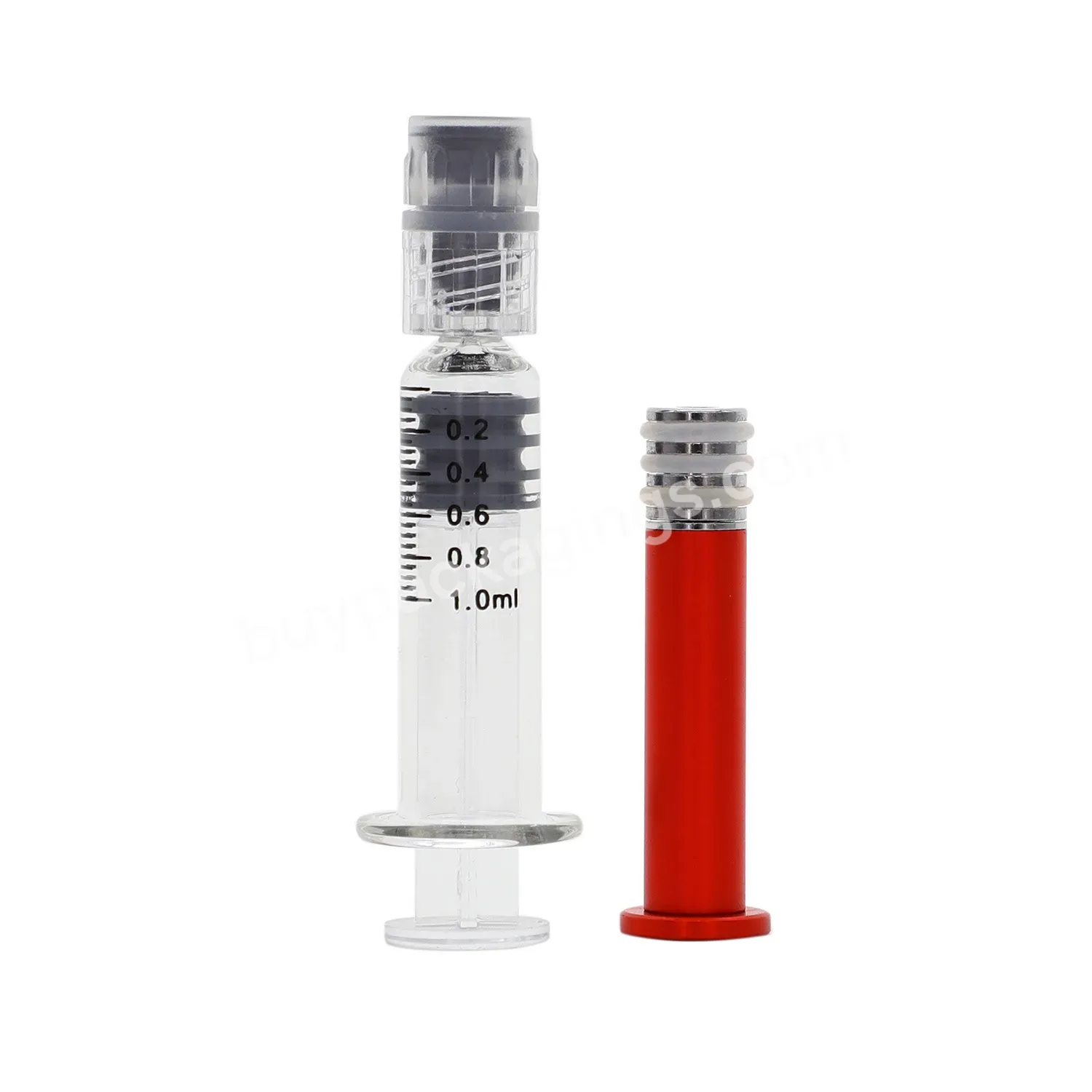 Fast Delivery Factory Price Borosilicate 1ml Glass Syringes With Gold Metal Plunger 1ml Syringe With Luer Lock - Buy 1ml 2.25ml 3ml 5ml 10ml Luer Lock Borosilicate Glass Syringe Packaging For Distillate Oil,1ml Long Luer Lock Glass Syringe With Backs