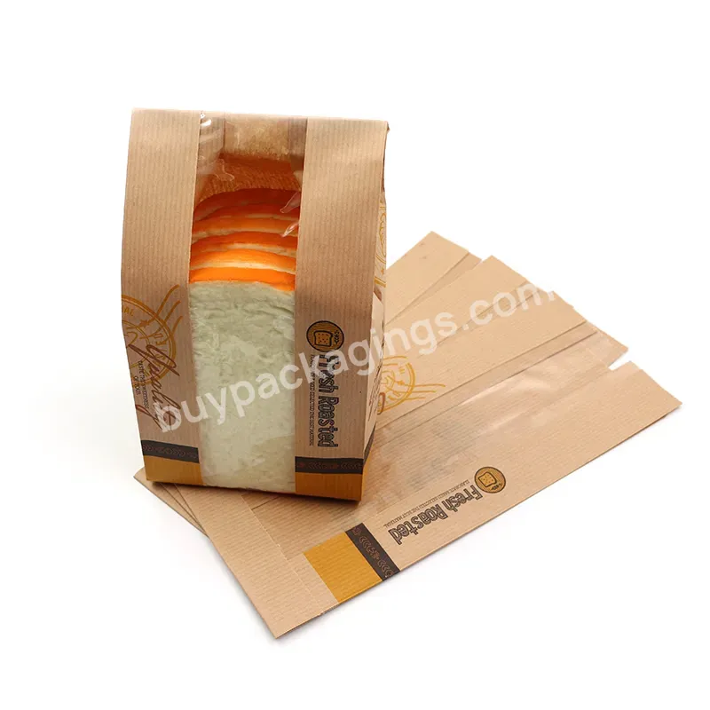 Fcs Certified Bread Kraft Paper Bag With Window - Buy Kraft Paper Bag,Bread Kraft Paper Bag,Fcs Certified Kraft Paper Bag.