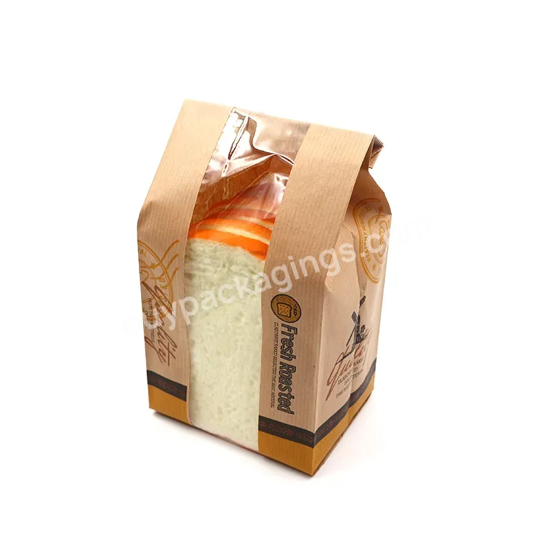 Fcs Certified Bread Kraft Paper Bag With Window - Buy Kraft Paper Bag,Bread Kraft Paper Bag,Fcs Certified Kraft Paper Bag.