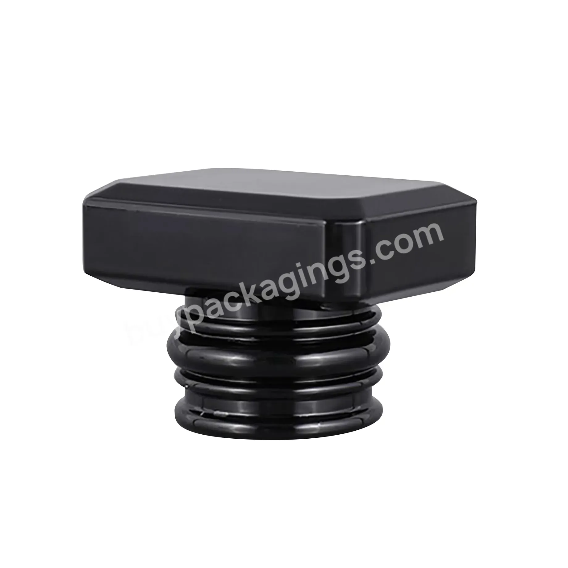Fea15 Wholesale Plastic Abs Shiny Black Perfume Cap Striped Electroplated Square Perfume Cap For Glass Perfume Bottle - Buy Fea15 Wholesale Plastic Abs Shiny Black Perfume Cap,Striped Electroplated Square Perfume Cap,Cap For Glass Perfume Bottle.
