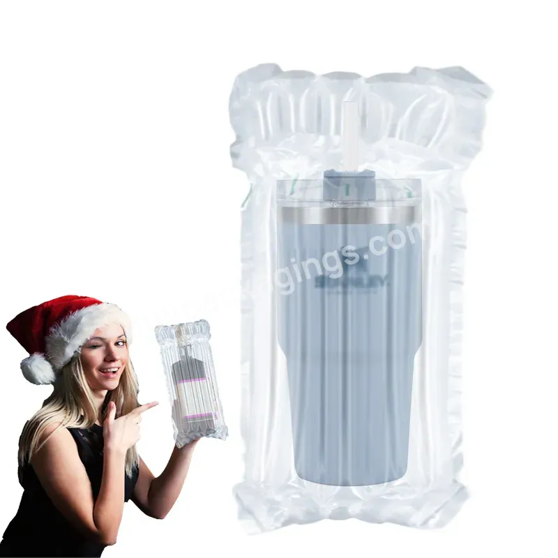 First Class Transparent Inflated Envelopes Reducing Damage Percentages Transport Wine Bottle Air Filled Bag - Buy Air Protection Packaging For Glass Bottle,Air Protection Packaging Air Column Bag,Air Protection Bubble Column.