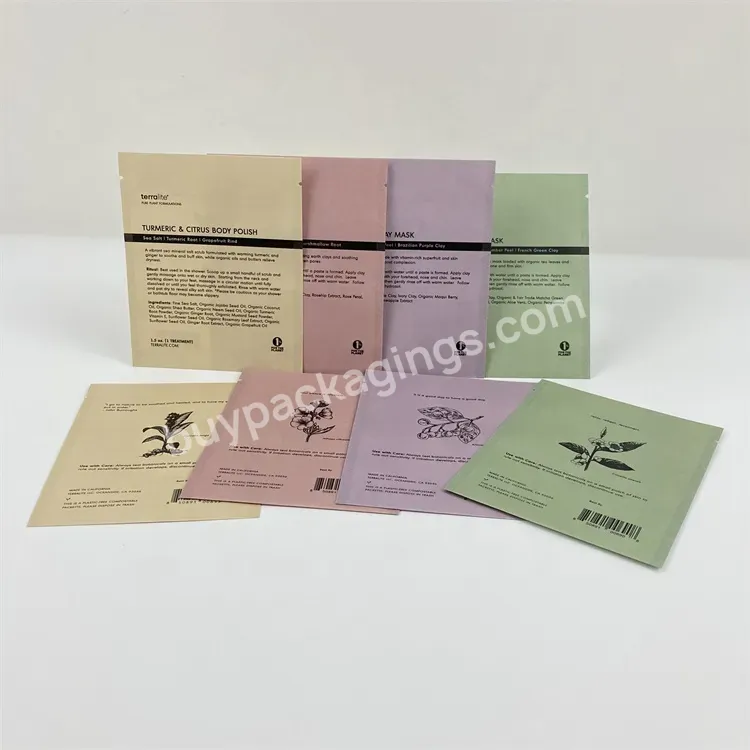 Flat Biodegradable Kraft Paper Pla Pouches With Resealable Zipper / Stand Up Paper Bio Degradable Plastic Bags For Food Packing - Buy Paper Bio Degradable Plastic Bags,Biodegradable Kraft Pouch,Flat Kraft Paper Pouch.
