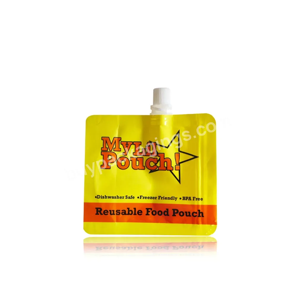 Flexible Liquid Packs Customized Foil Spout Pouch 200ml Ketchup Sachet With Spout - Buy Ketchup Sachet,Spout Pouch 200ml,Foil Spout Pouch.