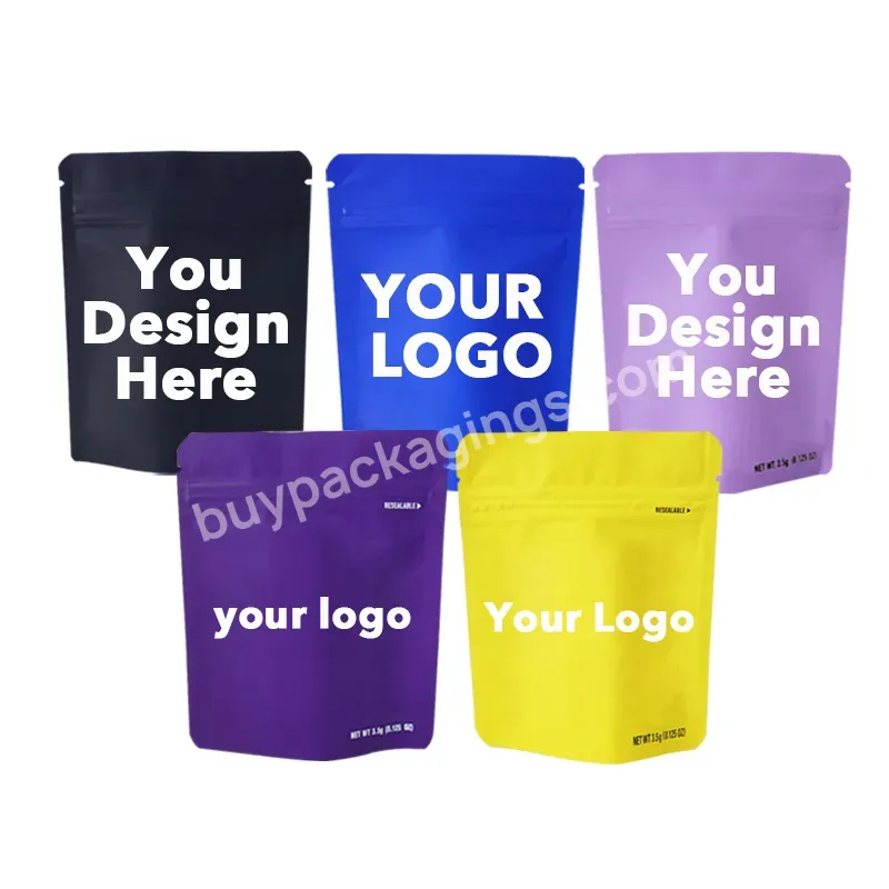 Foil Laminated Plastic Wholesale Resealable Zip Lock Edibles Packaging Smell Proof Candy Custom Mylar Bags 3.5 With My Logo - Buy Custom Bag,Mylar Bags Wholesale,Custom Mylar Bags 3.5 With My Logo.