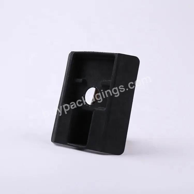 Foldable Biodegradable Sugarcane Pulp Eco Friendly Electronic Packaging Molded Pulp Paper Tray
