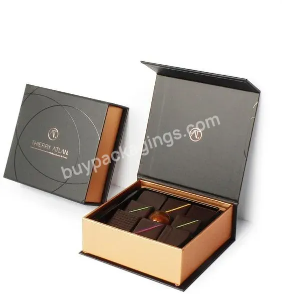 Foldable Chocolate Bakery Packaging Magnetic Open Boxes Food Carry Small Gift Box Paper Box For Packing Recyclable - Buy Bakery Picnic Boxes,Candy Chocolate Paper Box,Creative Folding Small Gift Box.