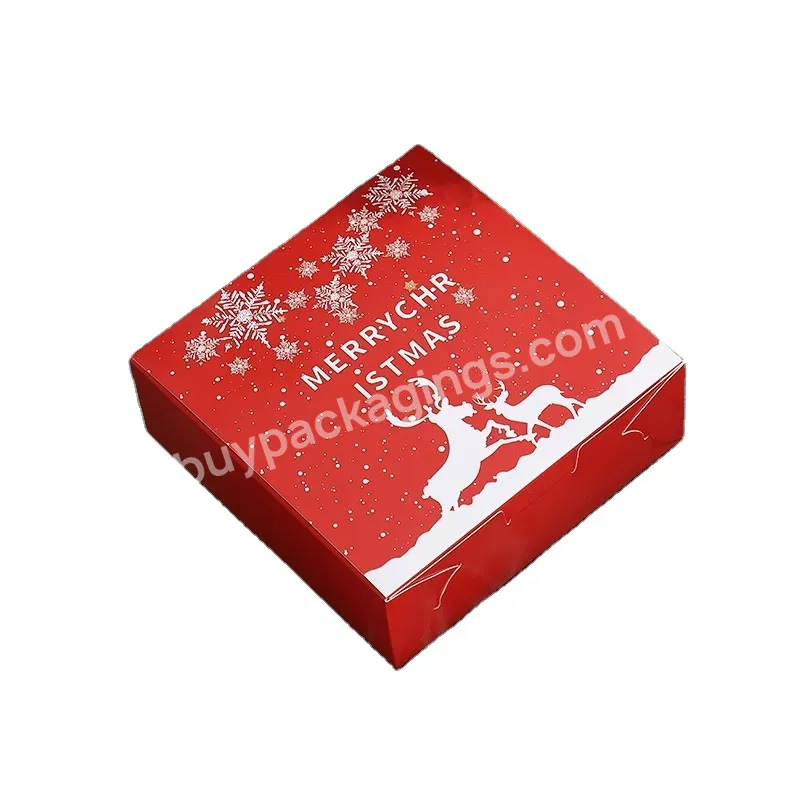 Foldable Customization New Multi Style Christmas Portable Apple Box Hard Paper Box For Candy Chocolate Christmas Eve Gift Box - Buy Christmas Gift Box,Custom Candy Paper Cardboard Packaging Christmas Gift Box New Year Gift Packaging Paper Box,Merry C