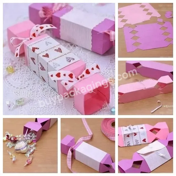 Folding Kraft Tea Custom Printing Recycled Foldable Wedding Gift Pink Chocolate Candy Paper Box With Bow - Buy Tea Box Paper,Folding Kraft Box With Bow,Gift Pink Paper Box.