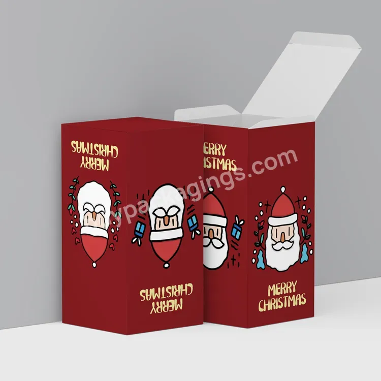 Folding Tuck Top Color Printing Christmas Packaging Cardboard Box For Skin Care Gift - Buy Custom Cosmetics Paper Packaging Box,Christmas Gift Packaging Cardboard Box,Paper Box With Logo.