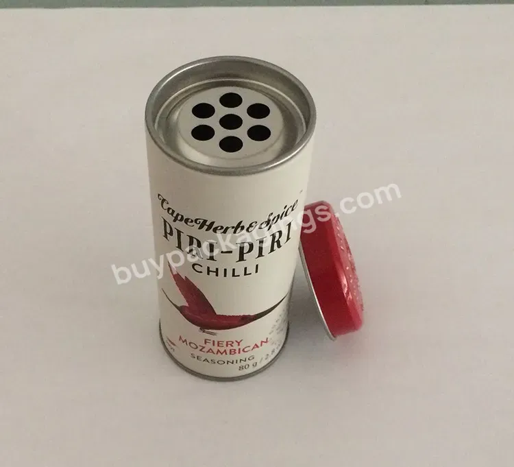 Food Grade Bbq Spice Packaging Tin Can With Inner Lid