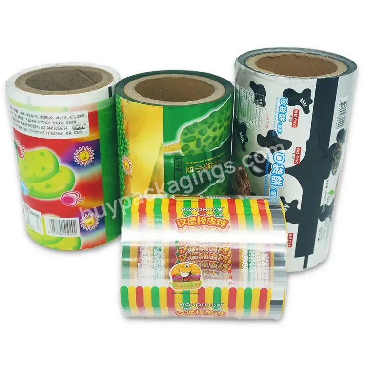 Food Grade Candy Potato Chips Packaging Sachet Candy Biscuit Plastic Roll Film For Snack Packaging - Buy Candy Packaging,Food Grade Packaging Roll Film For Candy,Snack Packaging Film.