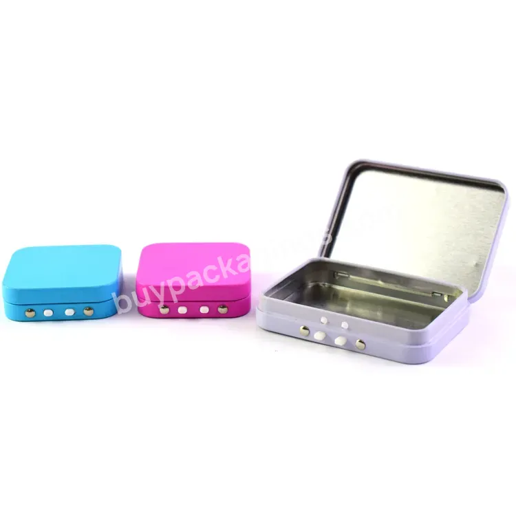 Food Grade Cr Child Resistant Custom Printed Child Proof Silicone Plastic Tray Metal Tin Box With Cr Metal Button
