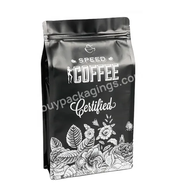 Food Grade Custom Laminated Moisure Proof Foil Lined Black Flat Bottom Coffee Plastic Bag - Buy Coffee Bag,Coffee Filter Bag,Drip Bag Coffee.