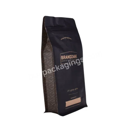 Food Grade Customized Bags Coffee Blank Laminated Material With One-way Valve Biodegradable Zipper Coffee Flat Bottom Paper Bag - Buy Biodegradable Zipper Coffee Flat Bottom Paper Bag,Coffee Bags Laminated Material With One-way Valve,Bags Coffee Blank.