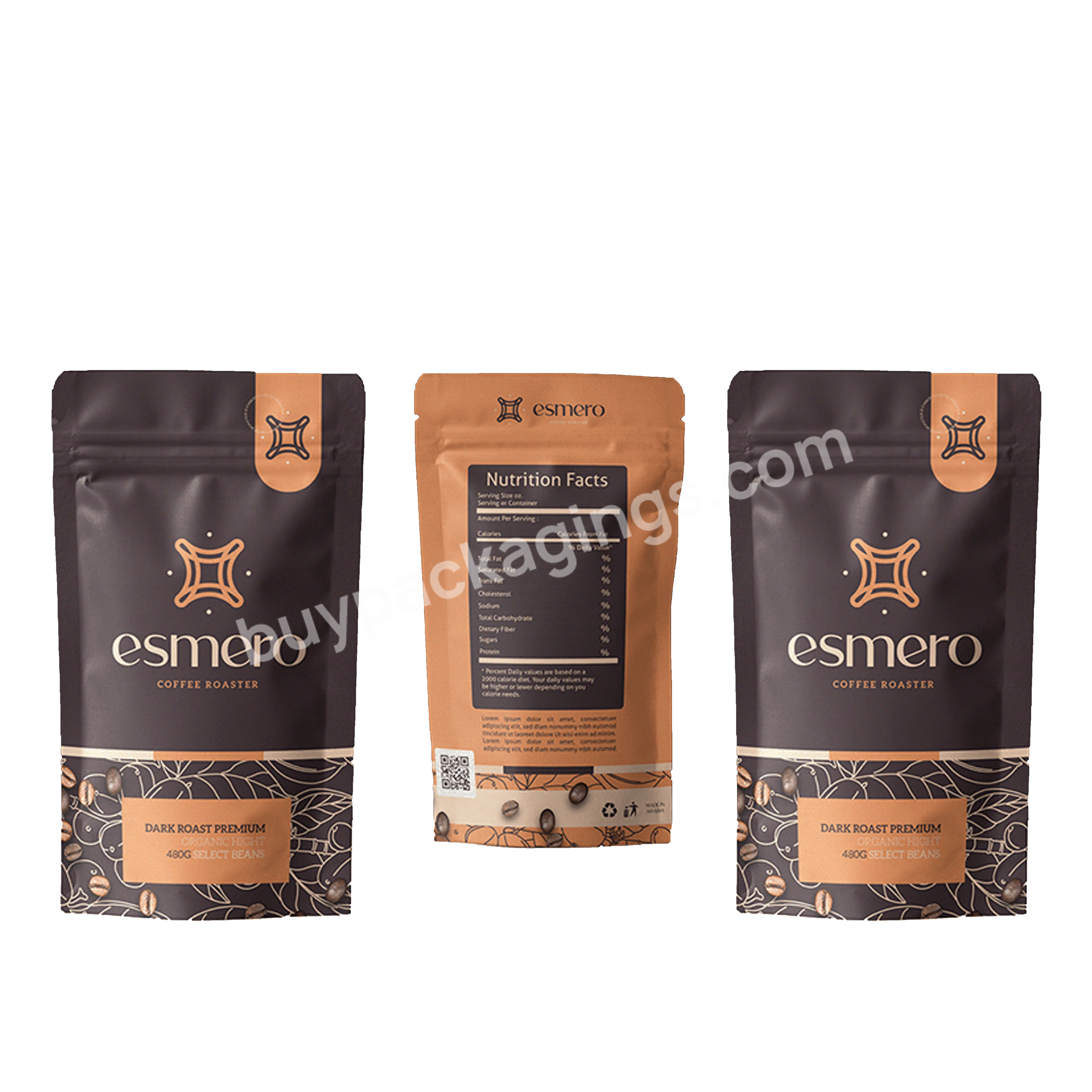 Food Grade Design Logo Printed Box Pouch Coffee Bag Packaging With Valve Customized Korean Stand Up Coffee Punching Bag - Buy Stand Up Punching Bag,Korean Coffee Pouch,Box Pouch Coffee Bag With Valve.