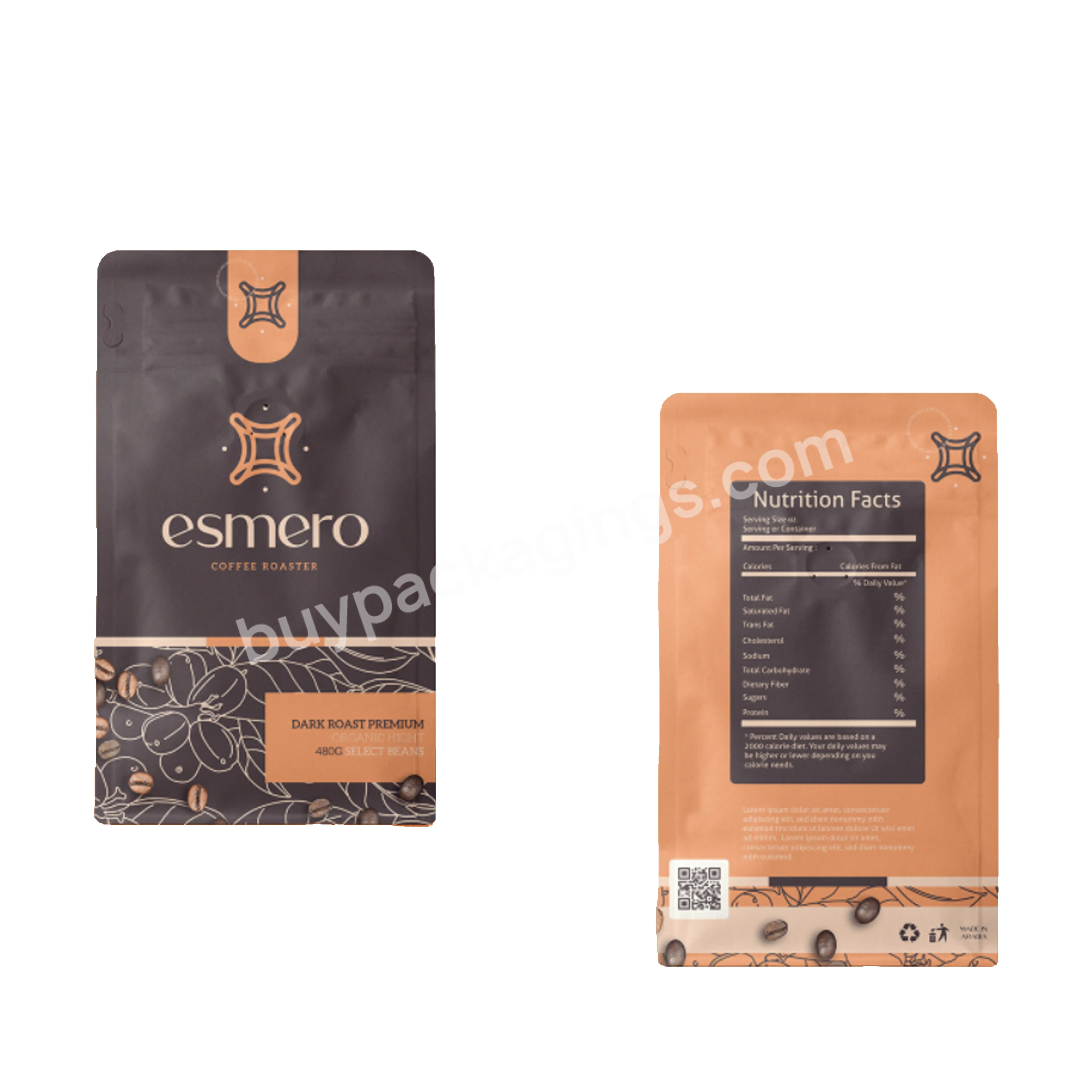 Food Grade Design Logo Printed Box Pouch Coffee Bag Packaging With Valve Customized Korean Stand Up Coffee Punching Bag - Buy Stand Up Punching Bag,Korean Coffee Pouch,Box Pouch Coffee Bag With Valve.