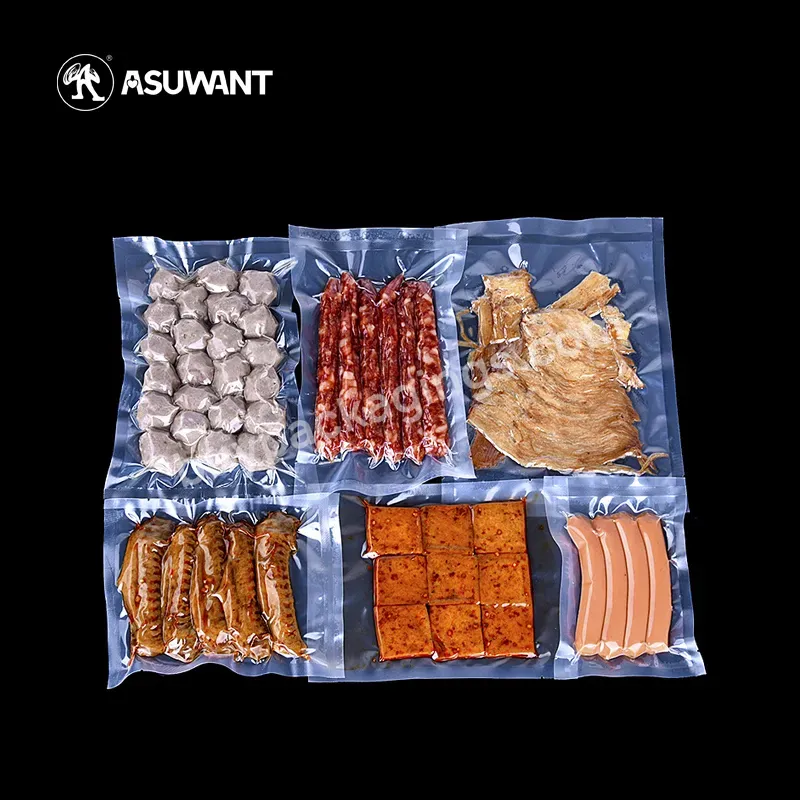Food Grade Heat Seal Transparent Nylon Vacuum Plastic Meat Seafood Packing Bags For Fish - Buy Self Heating Food Pouch Bag,Food Grade Plastic Nylon Vacuum Bags,Food Safe Plastic Bags.