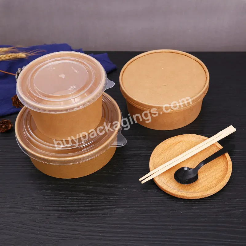 Food Grade Higher Quality Paper Bowls Food Packing Containers Custom Dimension Packing Food Kraft Paper Bowl - Buy Kraft Paper Bowl,Paper Bowls Food Packing Containers,Paper Salad Bowl.