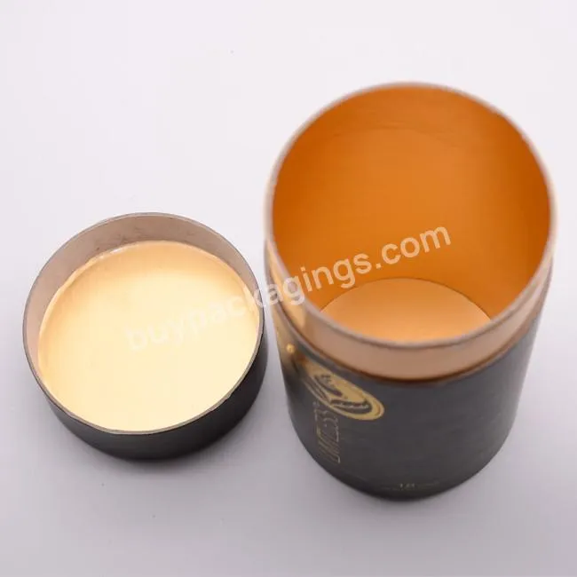 Food Grade Kraft Dry Food Tube Cylinder Packaging Container For Tea Leaves Packaging Paper Tubes